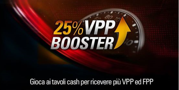 Dal 5 al 12 maggio Pokerstars ti regala il 25% in più di VPP e FPP!